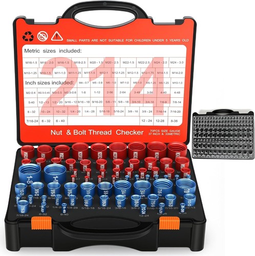 214pcs inch metric set - set, nut