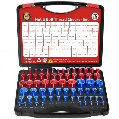 Pcs thread checker nut and - 70,