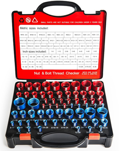 Nut and bolt thread - and, checker