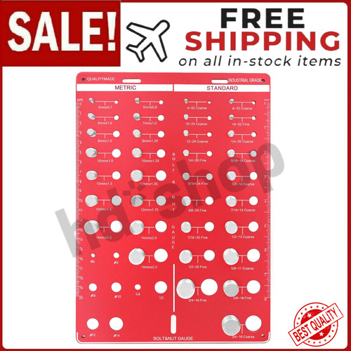 Nut and bolt thread checker - nut,
