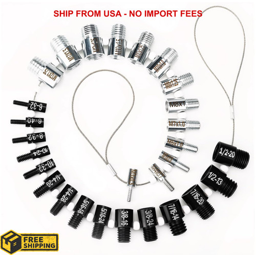 Nut and bolt thread - bolt, checker