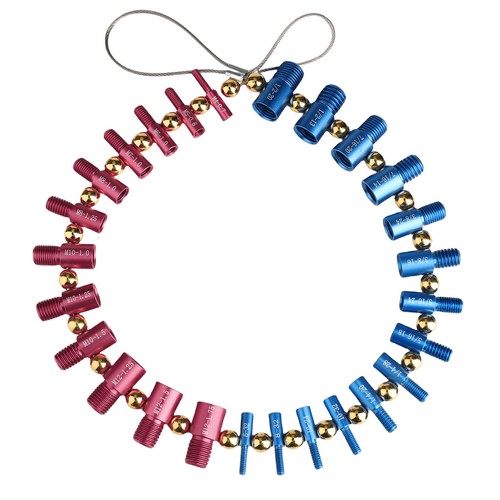 Nut and bolt thread checker - and,